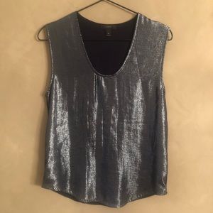J. Crew shimmer silk sleeveless top / NYE